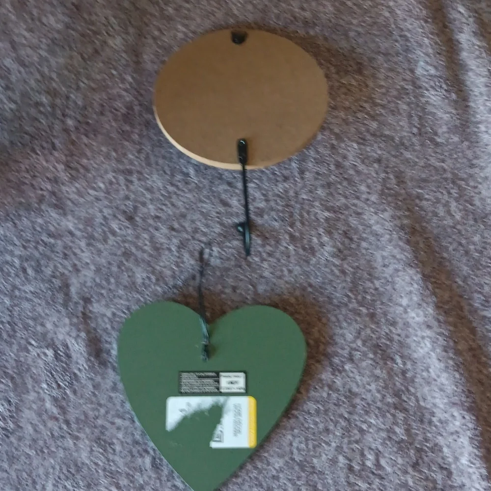 Love & Hope Wood Wall Decor Set - Green and Cream